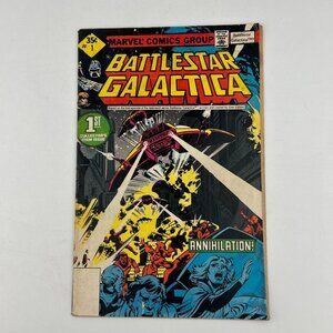 Battlestar Galactica #1 Marvel Comic Book- Acceptable - 1979